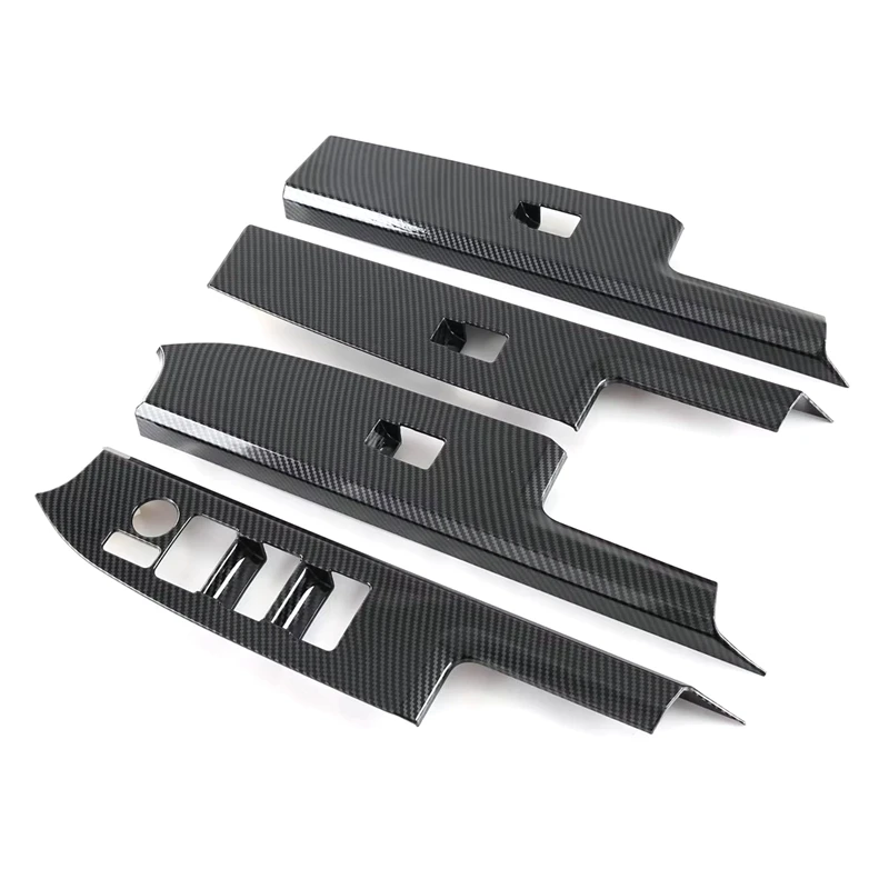 

Car Carbon Fiber ABS Window Glass Lift Button Switch Sticker Cover Trim Car Styling Fit For Toyota BZ4X Pro 2022