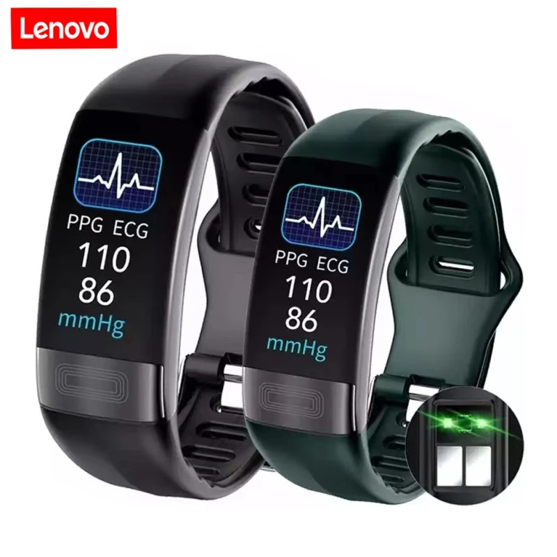 

Lenovo 2023New ECG+PPG Health Smart Wristband Men Women Sport Fitness Tracker Bracelet Calorie Blood Pressure Monitor Smartband