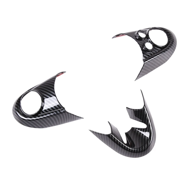 

Car Steering Wheel Cover Carbon Fiber ABS Sticker Cover Trim For-BMW MINI Cooper F54 F55 F56 F57 F60