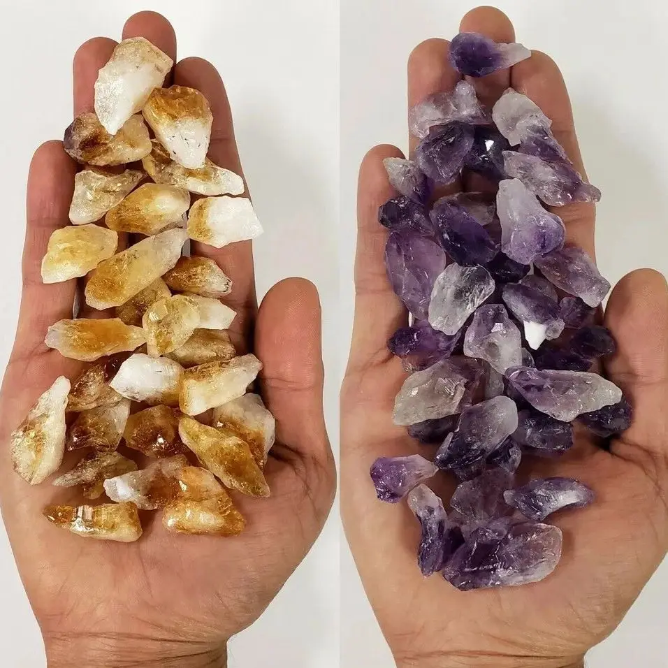 100 г аметистовый цитрин оптовая продажа кристаллы Исцеляющие озеленение