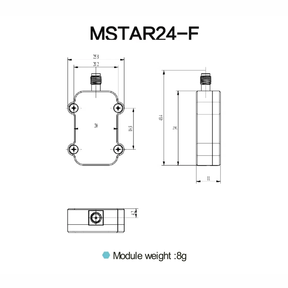 Micoair Mstar24-base, 2,4 г, мульти-передача данных, кластер форматирования 10 км, поддержка заземляющих станций Mpogc (art.: 3920cefb2eefb) - 3920cefb2eefb