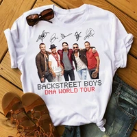 summer fashion backstreet boys world t shirts men women unisex t shirts harajuku short sleeve shirts streetwear t shirts tops
