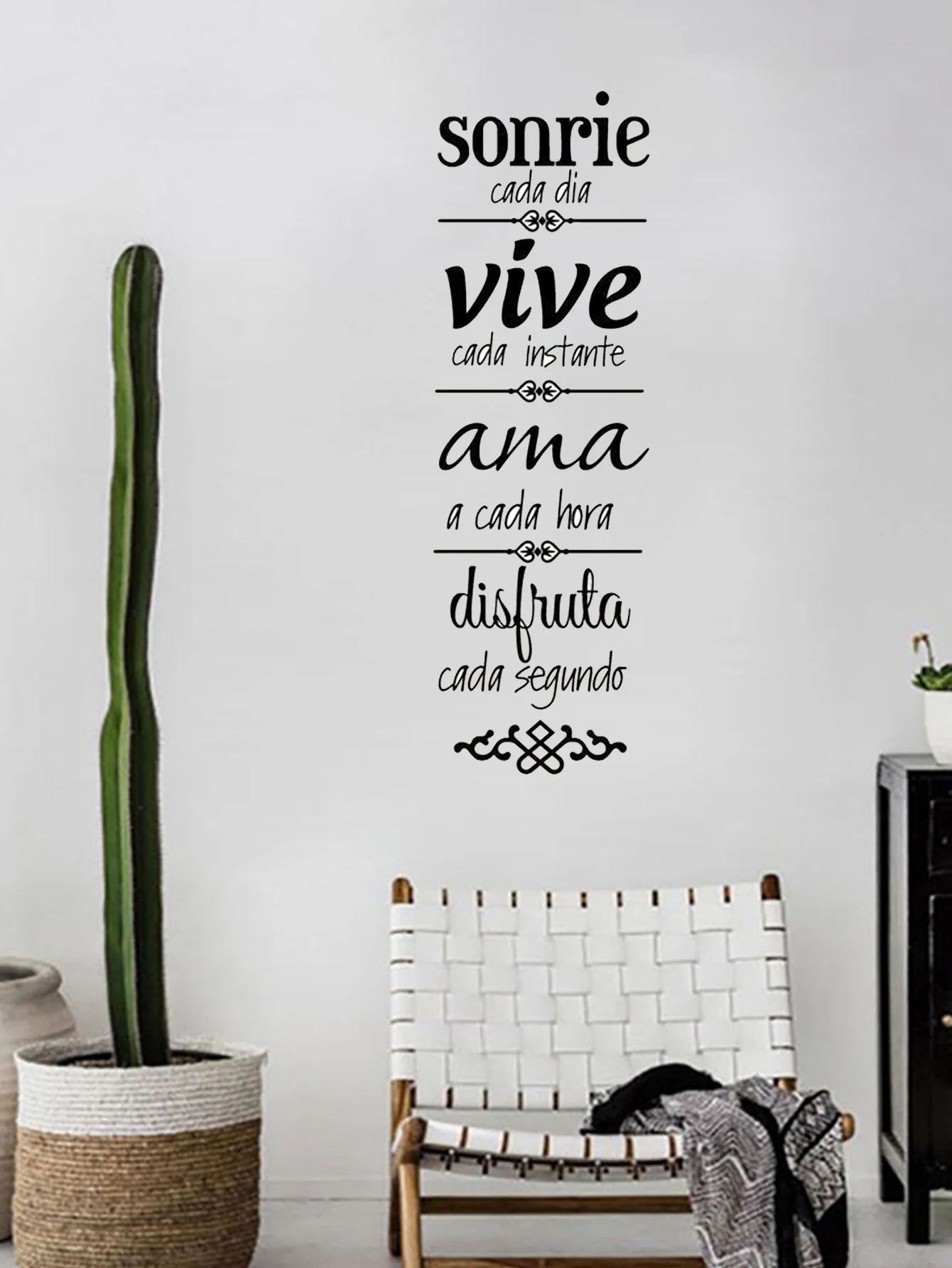 Sonrie vivo ama домашний декор резные виниловые наклейки на стену