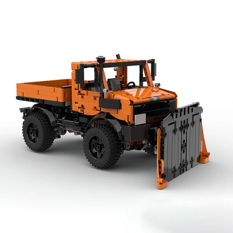 

1264 шт., технический конструктор Unimog U1400 Snowplow MOC