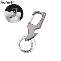 1pc foldable mini knife keychain personalized metal multi functional bottle opener car key holder key chain llaveros para hombre