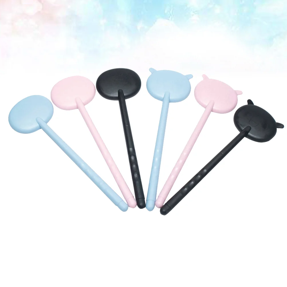 

6pcs Handheld Eye Occluder Professional Plastic Eye Occluder Set for Vision Test Ophthalmic Examination (Mixed Color and Mixed