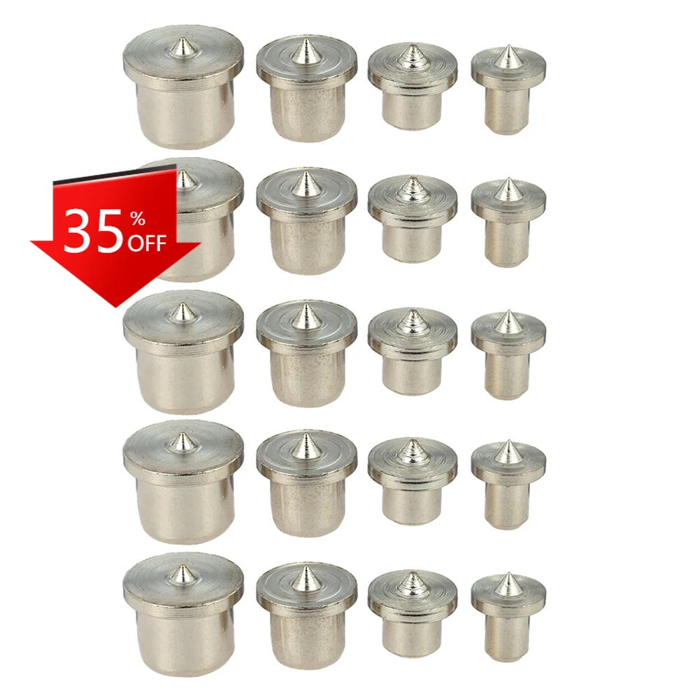 

20pcs Dowel Centre Point Set 6mm 8mm 10mm 12mm for Drill Hole Accurate Alignment