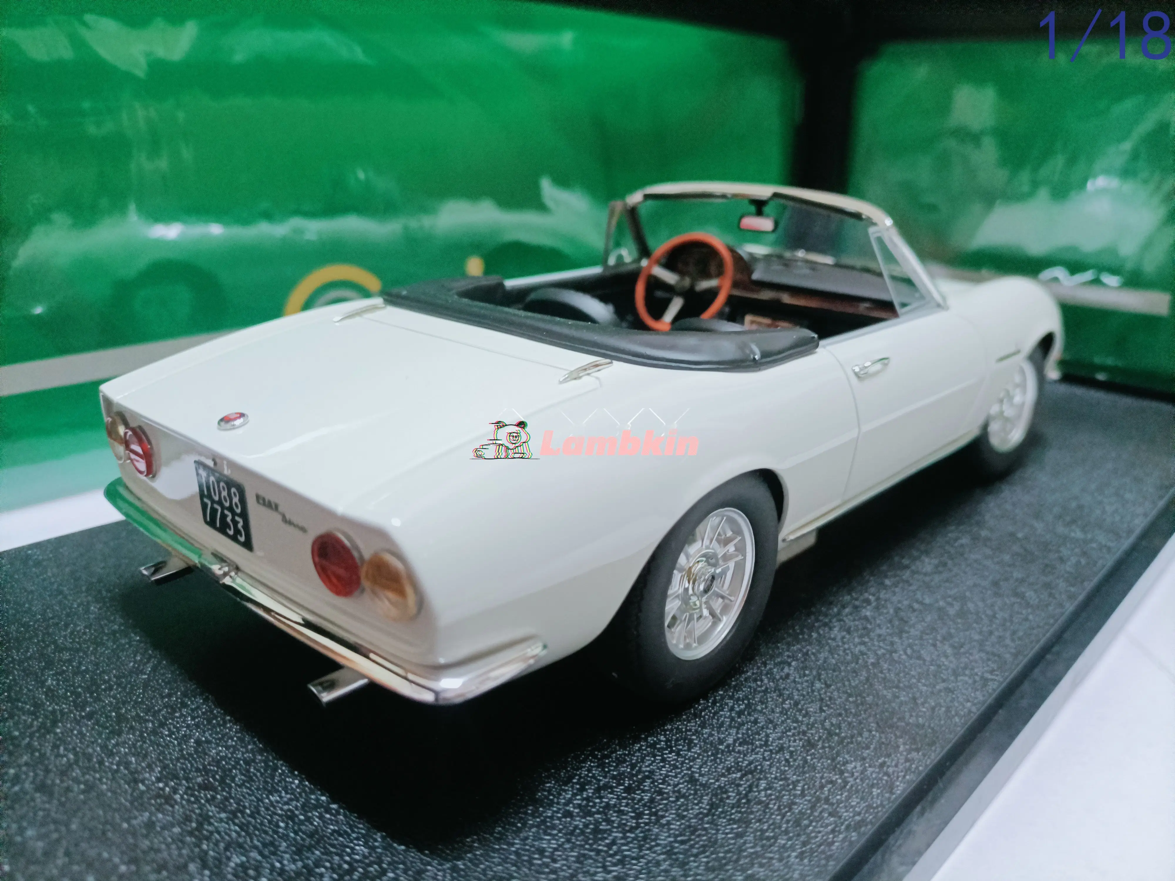Фото Культовый 1:18 fiat Dino Spyker Roadster, декоративное украшение для автомобиля Fiat Dino Spyder 1966, коллекционный подарок, смола №2