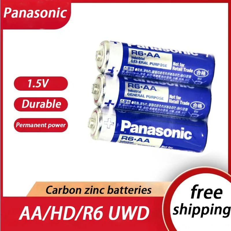 

4 шт., щелочные батарейки Panasonic R6, 1,5 в