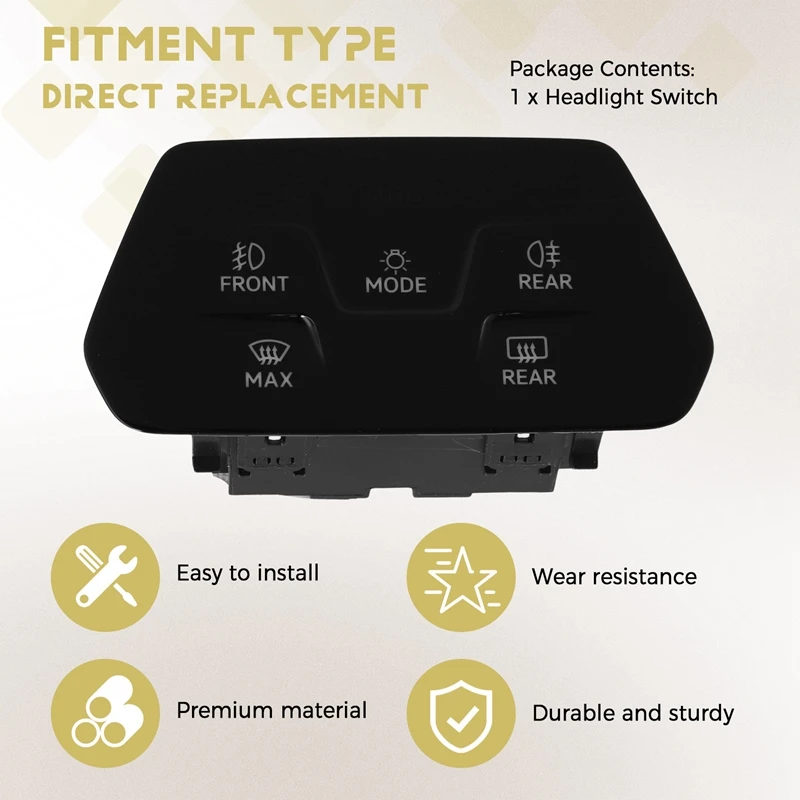 Сенсорный экран автомобильная фара лампа переключатель кнопка противотуманной