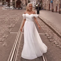 simple wedding dress chiffon a line floor length v neck bride dress appliques sleeveless slit a line button robes de mari%c3%a9e