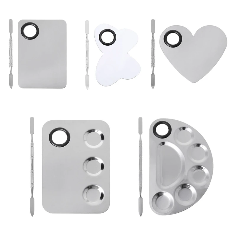 Лоток для палитры красок из нержавеющей стали набор шпателей смешивания