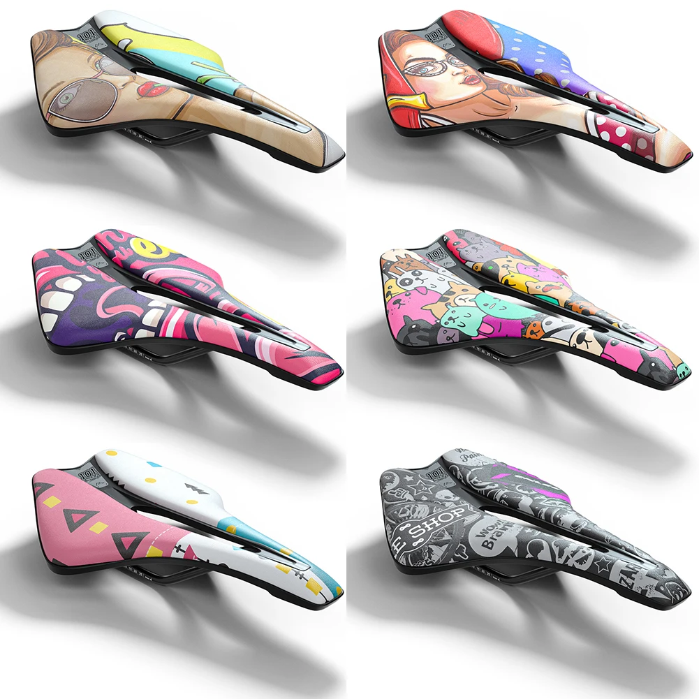 

ENLEE Ultralight Saddle Bicycle Waterproof Reflective vtt racing seat Wave Road Bike Saddle Bike Seat Cushion Pad Cycling