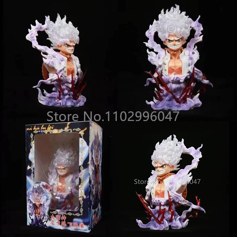 

One Piece Anime Luffy Gear 5 Chest Statue Figurine Sun God Nikka 17cm Pvc Action Figures Collectible Model Dolls Toys For Boys