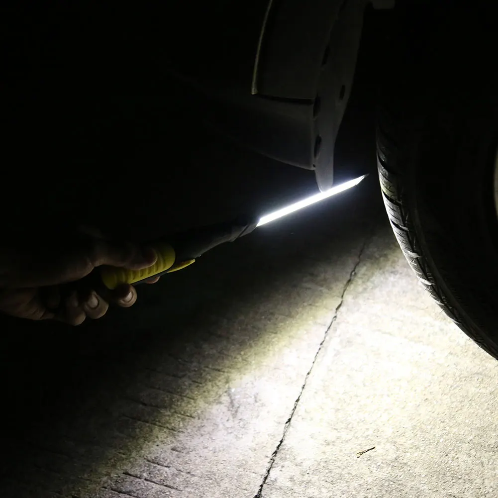 

COB LED Flashlight Portable USB Rechargeable Car Working Light Magnetic Torch Hanging Hook Lamp for Repairing Camping