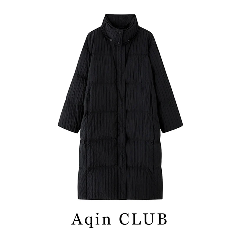 Клубный пуховик Aqin для женщин зима 2024 новая популярная теплая верхняя одежда со