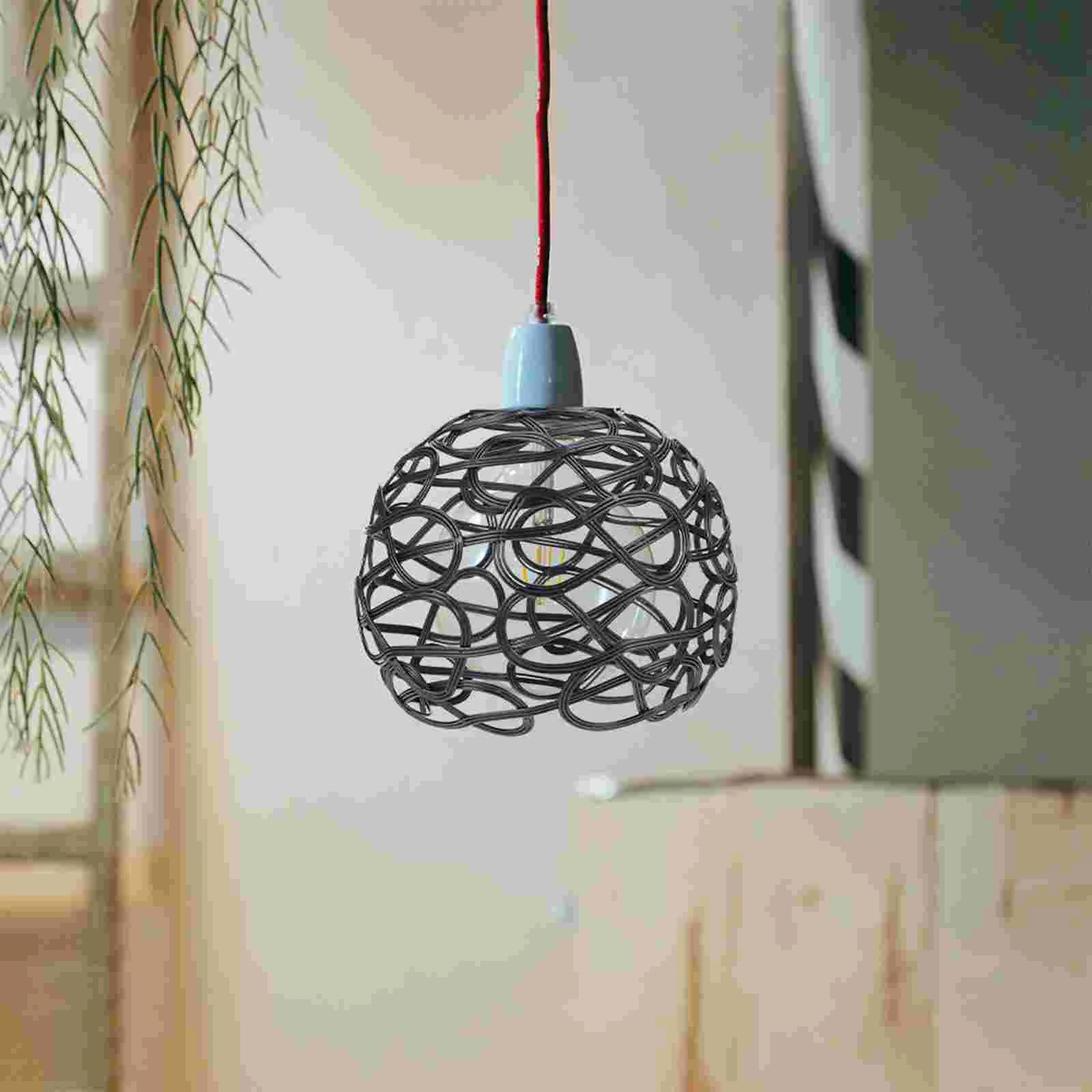 

Metal Wire Lamp Shade Hollow Out Lamp Cover Decorative Lamp Shade Replacement