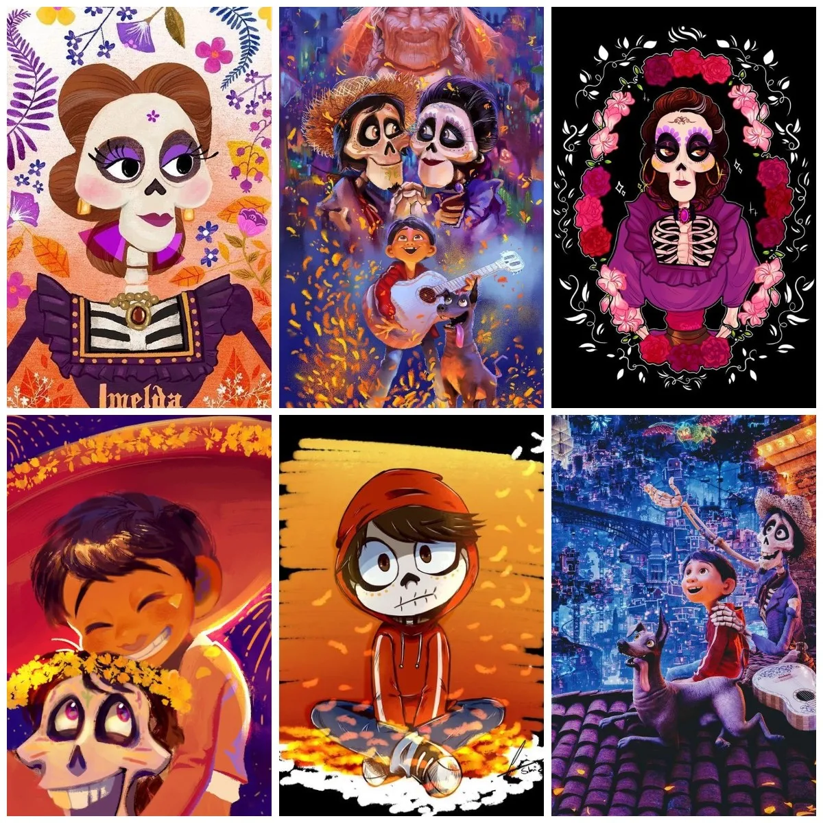 

Disney 5D Diamond Painting Diamond Embroidery COCO Hector MiG Cross Stitch Kits Mosaic Home Decor