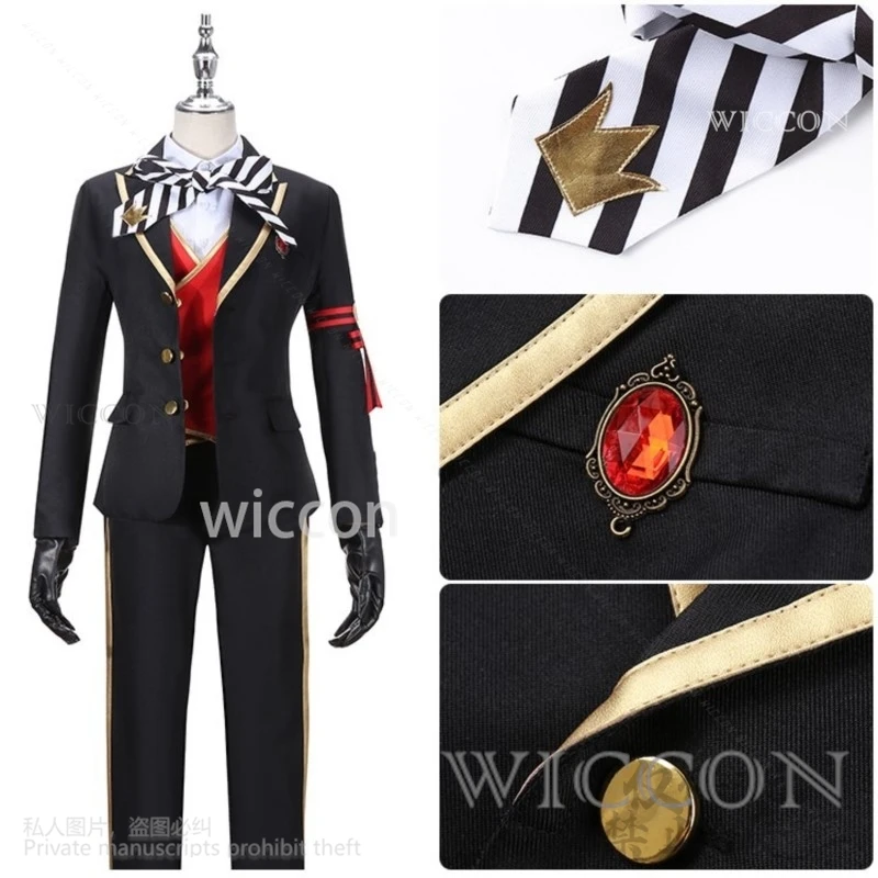 Аниме игра Riddle Rosehearts косплей костюм парик для взрослых головные уборы Twisted-Wonderland