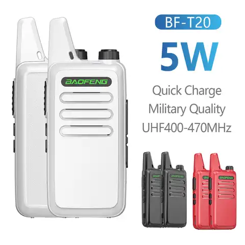 Портативная мини-рация Baofeng UHF 400-470 МГц с поддержкой USB-зарядки, 16 каналов, 1 или 2 шт.