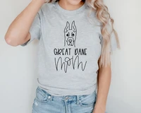 great dane mom t shirts dog mama gift print street letters women cotton t shirts o neck shirt plus size short sleeve top tees