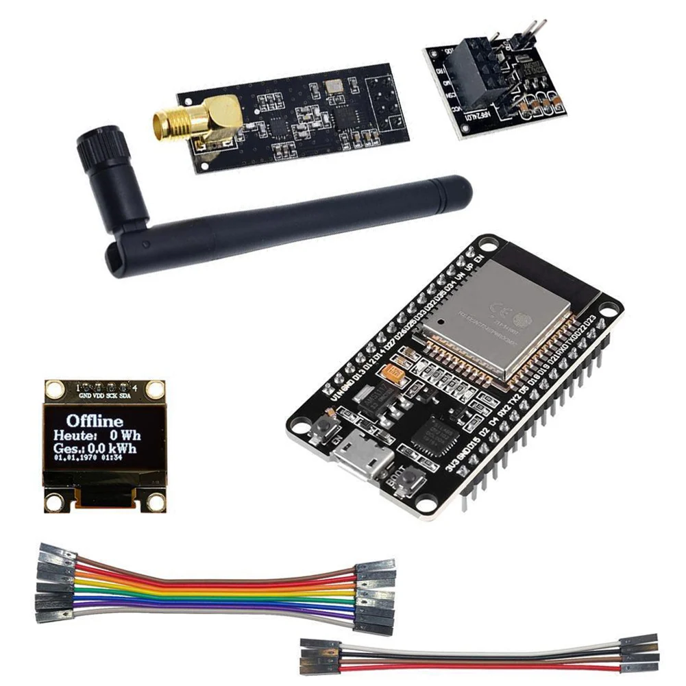 OpenDTU для Hoymiles ESP32 NRF24L01 антенный разъем кабель с кабелем источники солнечной