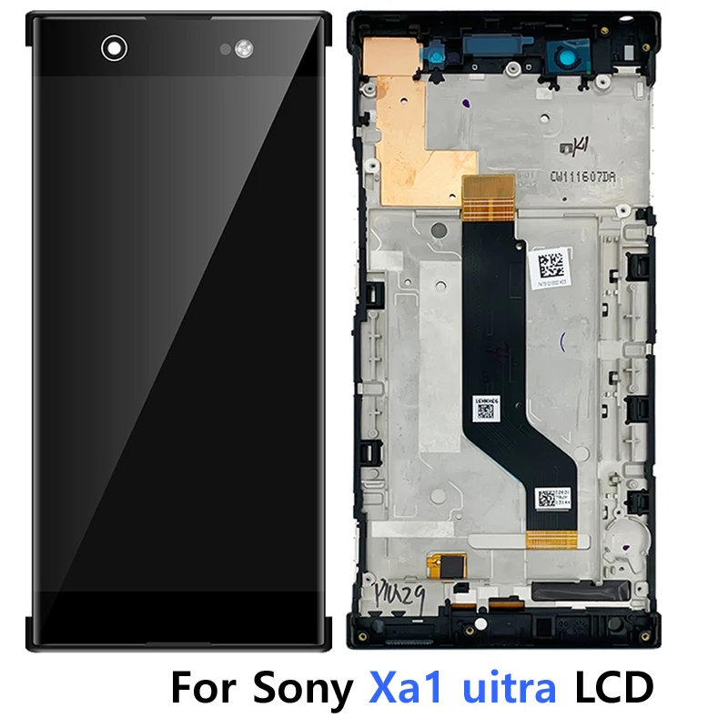 

ЖК-дисплей 6,0 ''для Sony Xperia XA1 Ultra G3221 G3212 G3223, сенсорный экран с дигитайзером в сборе с рамкой для Sony XA1 Ultra Lcd