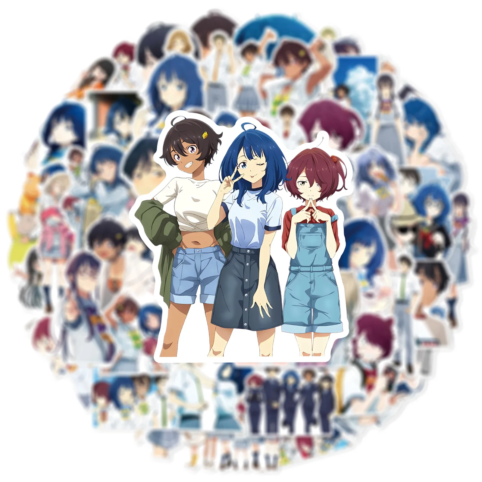 50 Шт. Аниме Too Many Lost Heroes Наклейки Янми Анна Якишио DIY Для Скрапбукинга Ноутбуков