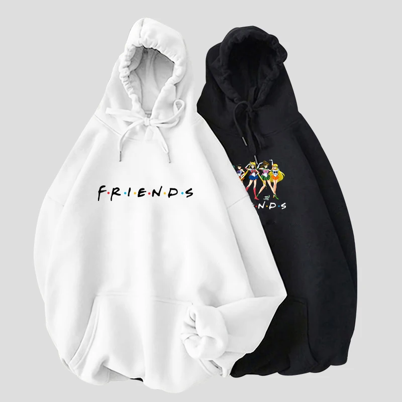 

Толстовка с капюшоном для пар, повседневные винтажные корейские пуловеры с капюшоном в стиле Харадзюку, свитшоты оверсайз с принтом надпис...