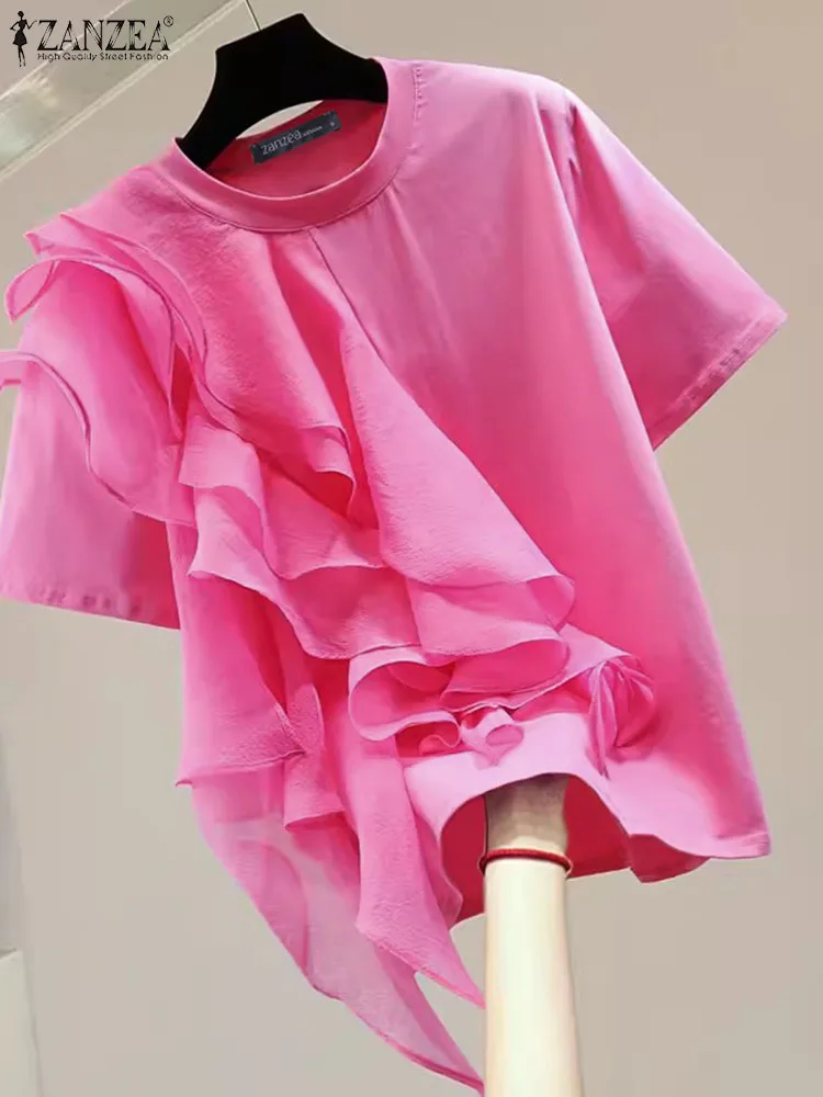 Женская блузка ZANZEA с оборками