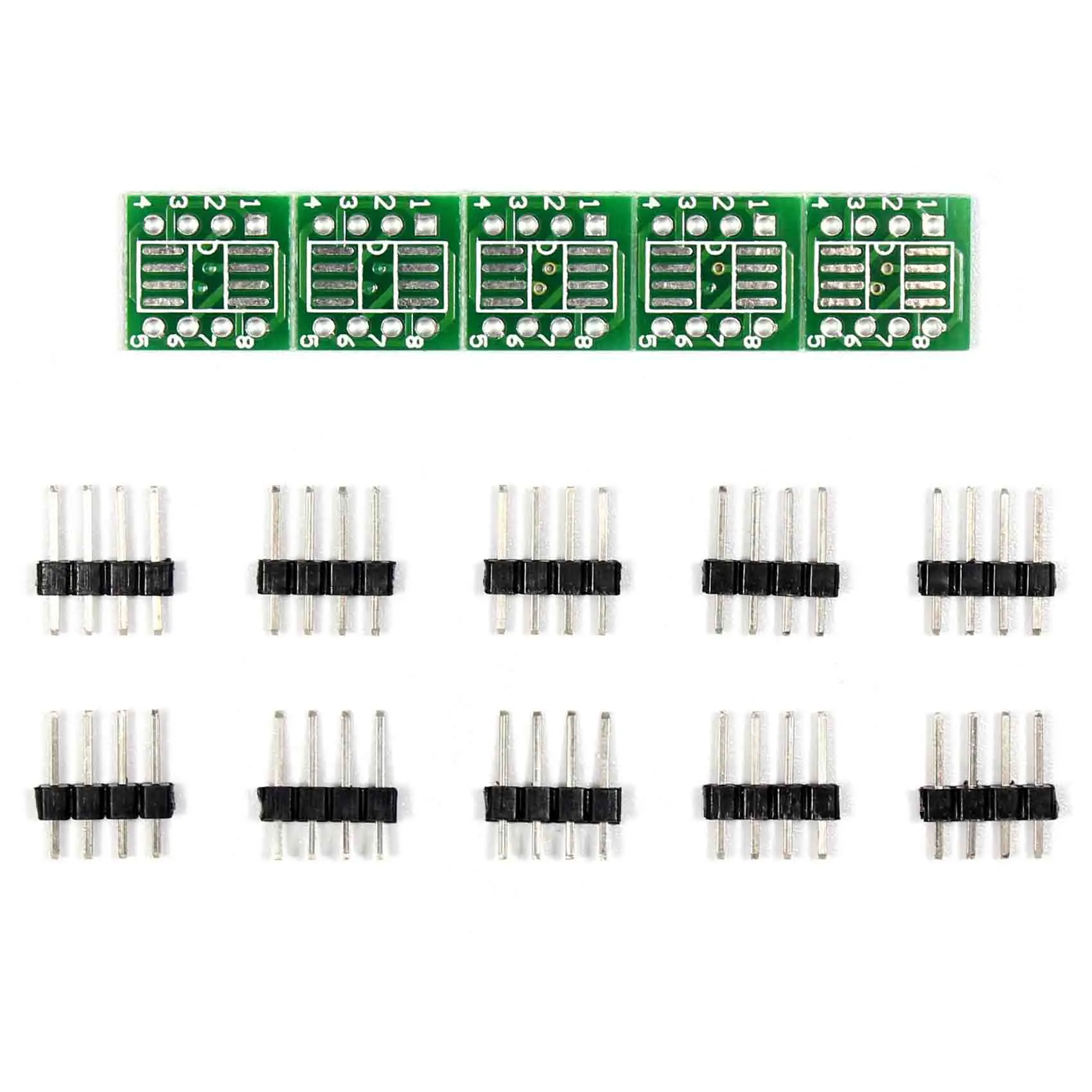 

New 5pcs SOP8 SO8 SOIC8 TO DIP8 adapter PCB conveter board
