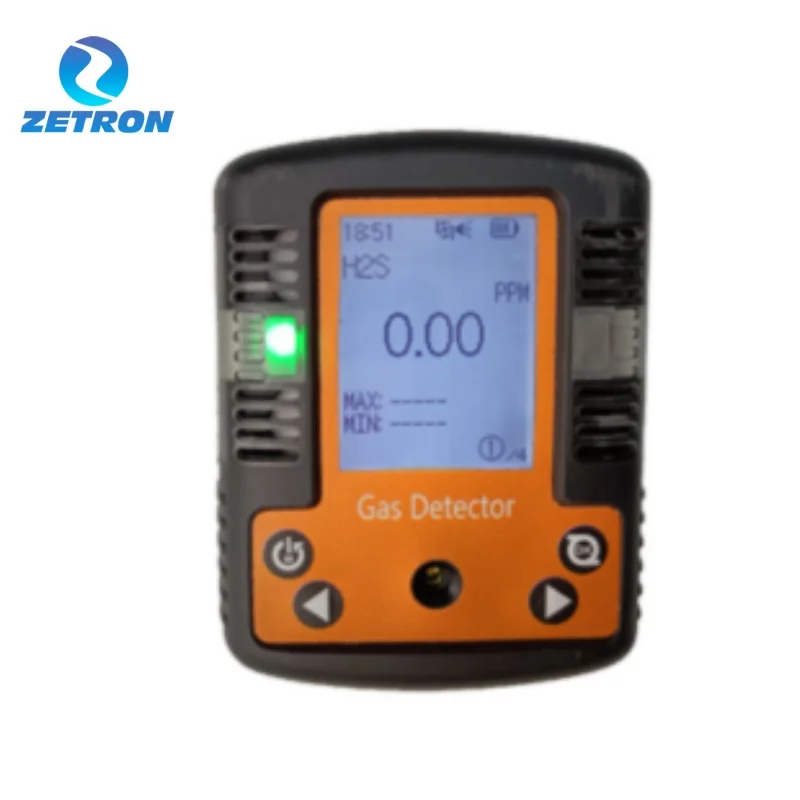 Ручной датчик утечки газа Zetron MS104K-M h2s Газовая сигнализация Аммиак Токсик 4 в 1