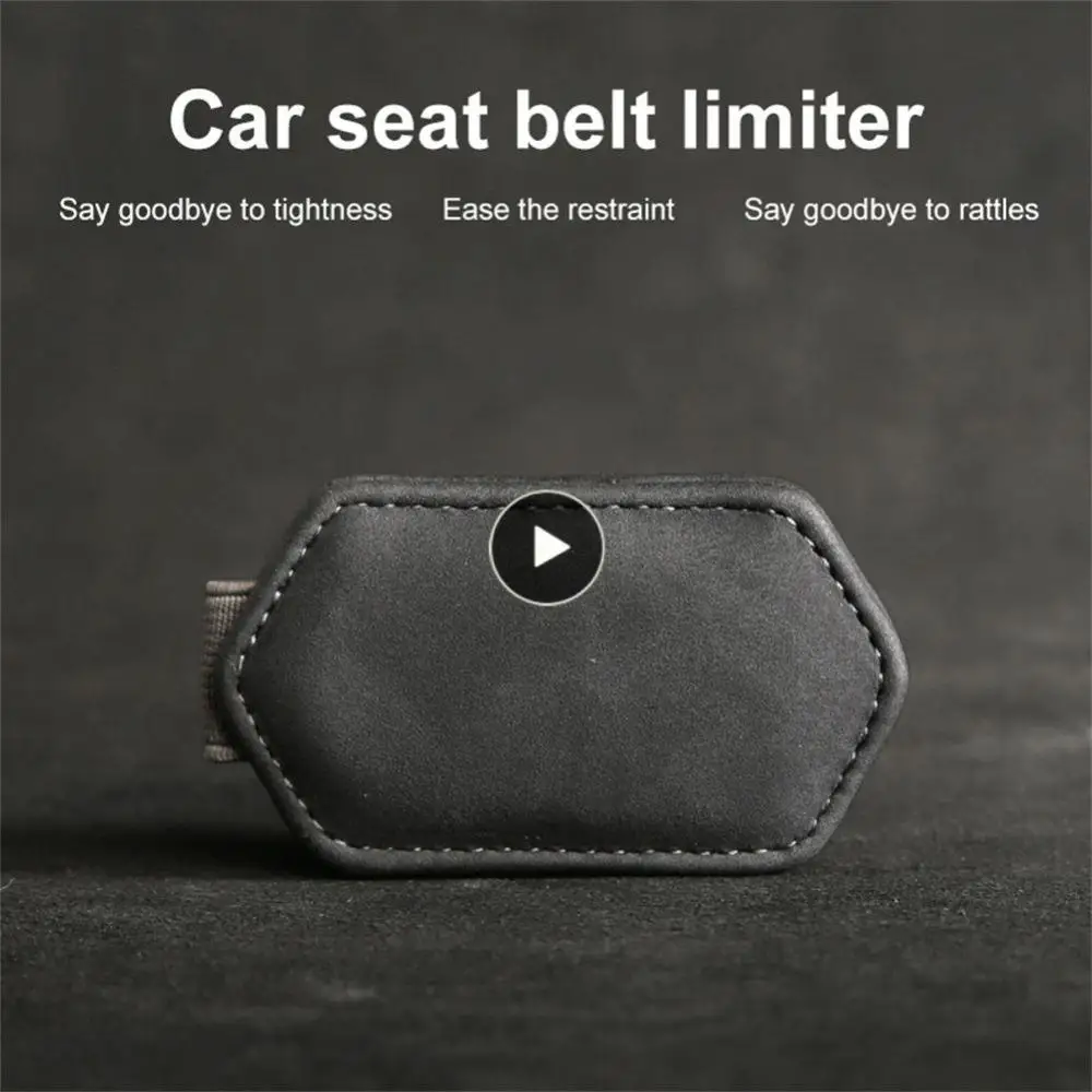 

Leather Seat Belt Stopper Car Seat Belt Clip Universal Adjustable Convenient Auto Stopper Car Supplies Adjustablele Magnetic