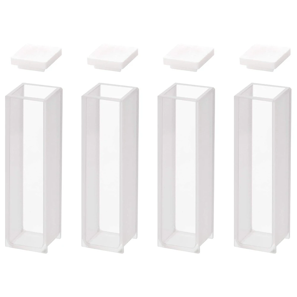 

Quartz Cuvette,Spectrophotometer Cuvettes 10 mm Path Length, 45mm Height, 3.5 ML Capacity - 4 PCS
