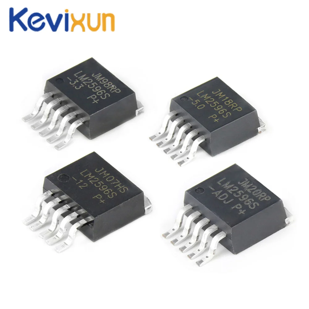 10pcs/lot LM2596S-ADJ 3.3V 5V 12V TO-263 LM2596S LM2596 REG BUCK ADJ 3A TO263-5 quality nmd boost usb channels diy Regulator  ic