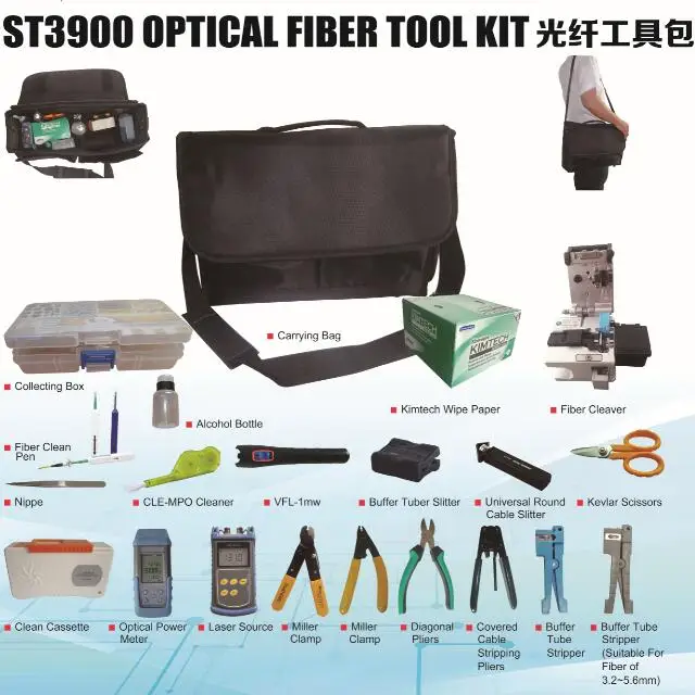 ST3900 Tasak Сетевой набор инструментов для оптического волокна FTTH Оптическое волокно