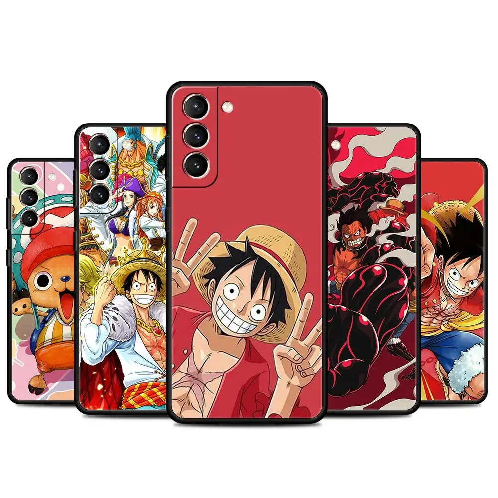 

Anime One Piece Naruto Case For Samsung Galaxy S20 FE S21 S22 Ultra 5G S10 S9 S8 Plus S10e S7 Edge Black Soft Phone Cover Fundas