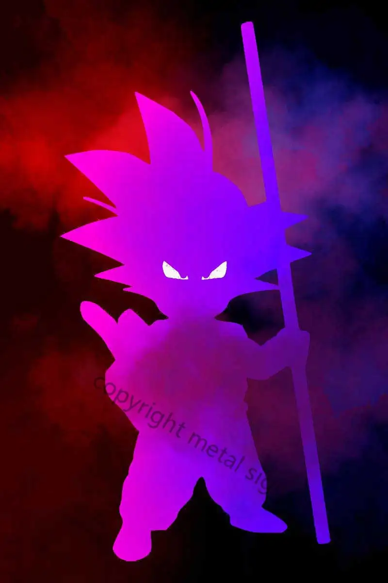 

Жестяная Табличка Goku Настенный декор для детской комнаты в стиле ретро, винтажная металлическая вывеска, неоновые знаки для мужчин, кафе, па...