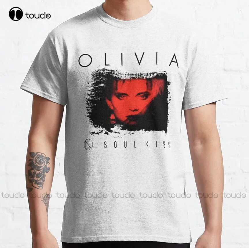 

Olivia Newton John Soul Kiss 1985 Classic T-Shirt Mens White Shirt Custom Aldult Teen Unisex Digital Printing Tee Shirts Xs-5Xl