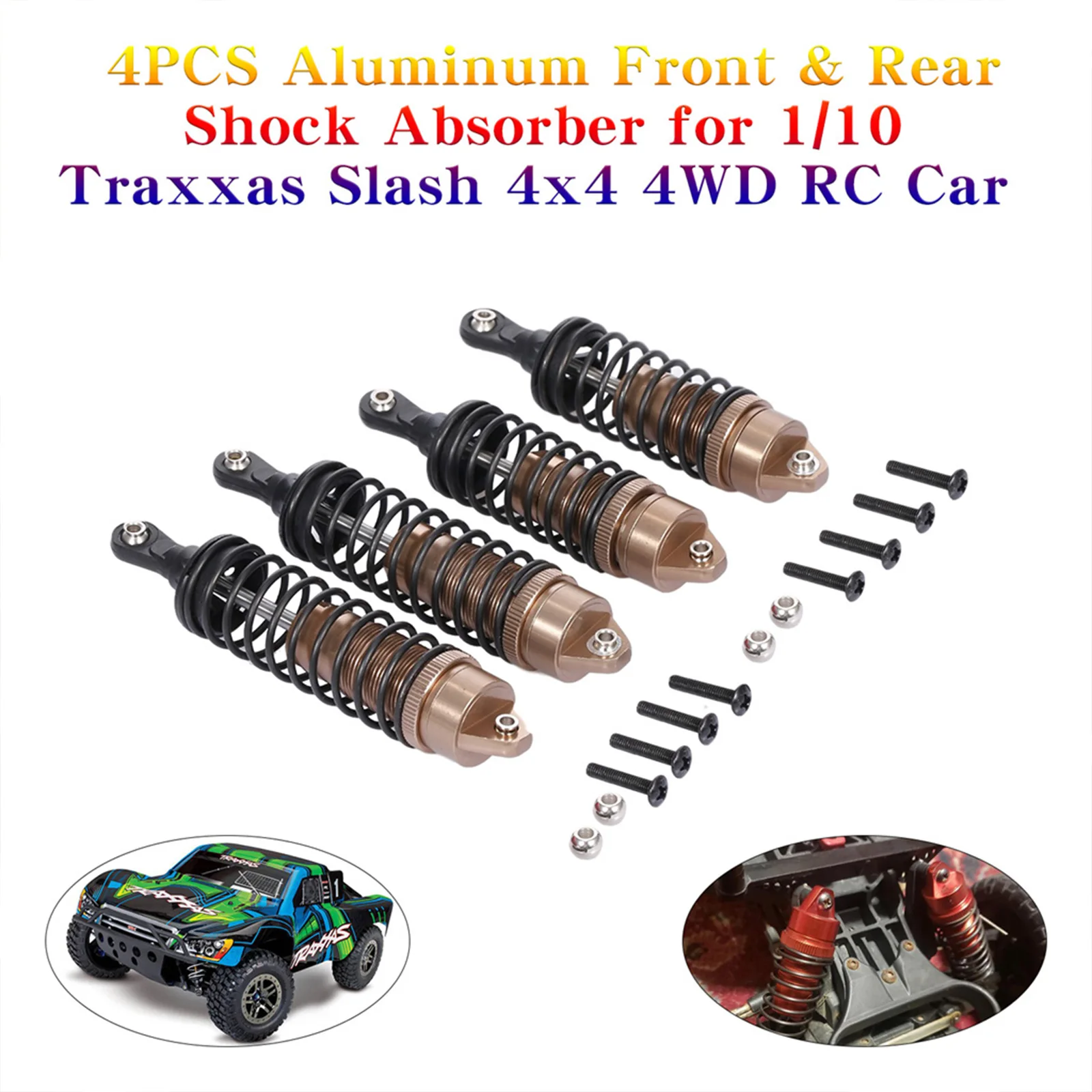 

DRM12833 4 шт. 100/115 мм металлический пружинный амортизатор для 1/10 радиоуправляемого грузовика осевой SCX10 D90