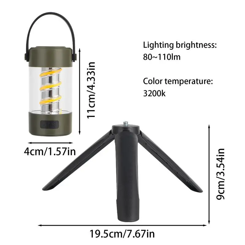 Лампа для палатки беспроводной динамик фонарик портативный с треногой уличный