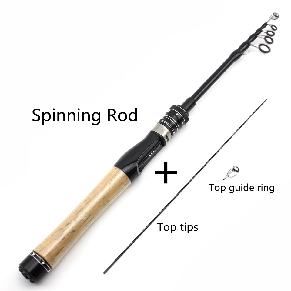 168cm 185cm Ultra light ul power Telescopic Fishing Rod Spinning  Rod Lure Weight 1-5g Children beginners Catch small fish pole