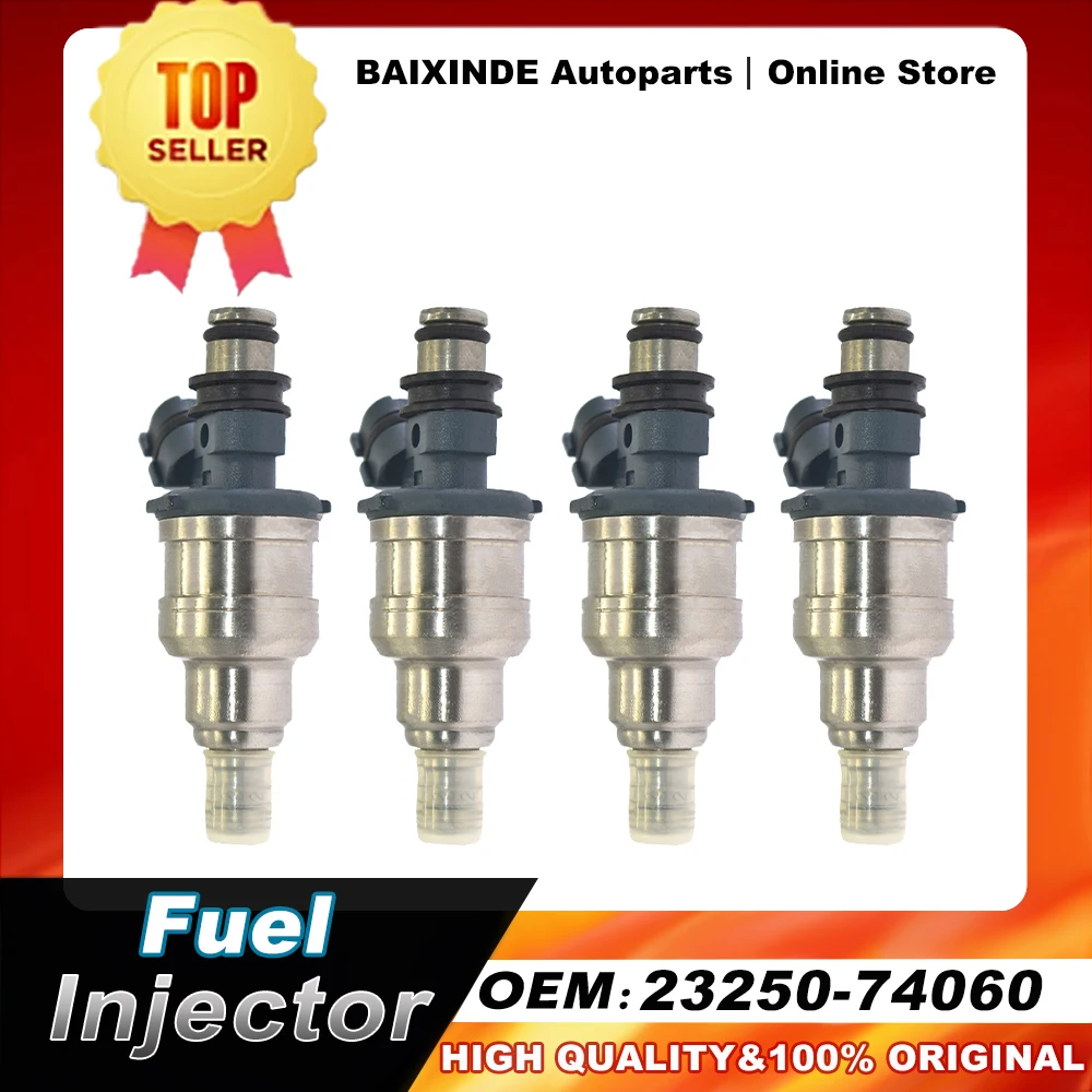 

4 шт. OEM 23250-74060 23209-74060 Топливная форсунка для TOYOTA 1988-1989 CELICA 1988-1991 CAMRY л оригинальные автомобильные аксессуары