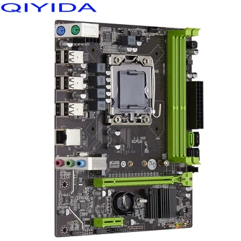 Qiyida X79 motherboard set LGA 1356 E5 2420 cpu 2pcs x 4GB = 8GB 1333MHz 10600R DDR3 ECC REG memory 5