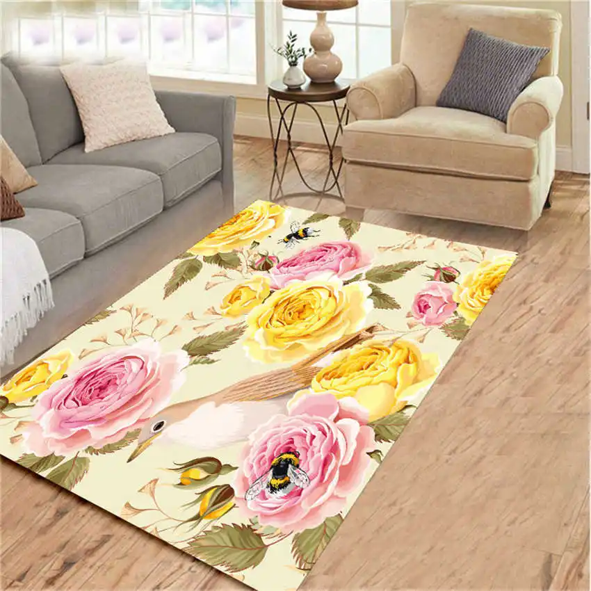 Домашний ковер цветочный для гостиной стола светильник роскошный спальни и