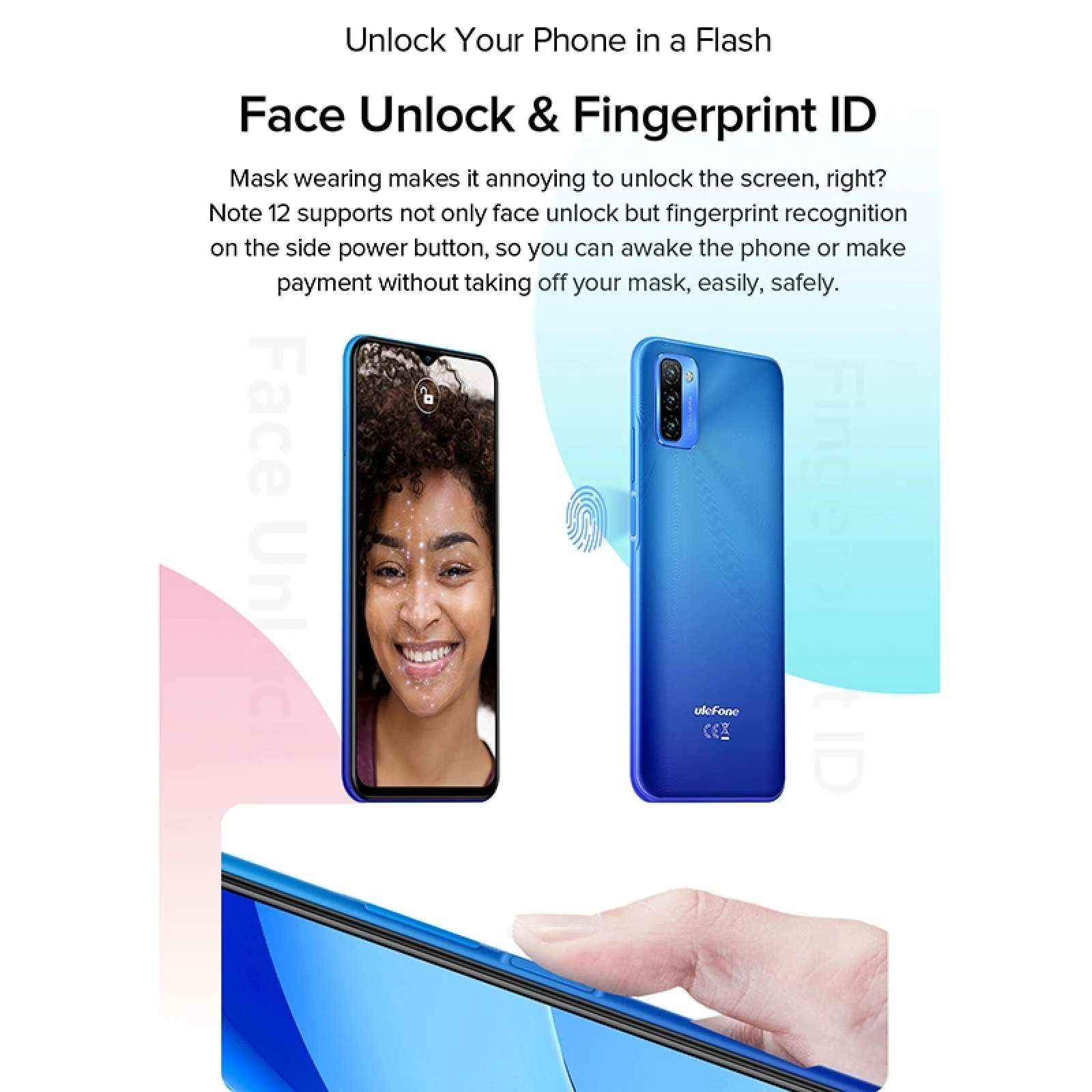 Ulefone Note 12 смартфон с 5 5-дюймовым дисплеем четырёхъядерным процессором ОЗУ 4 Гб ПЗУ
