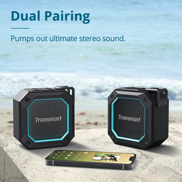 Tronsmart Groove 2 Speaker Portable Speaker with Bluetooth 5.3, True Wireless Stereo, IPX7 Waterproof, Superior Bass, LED Light 3