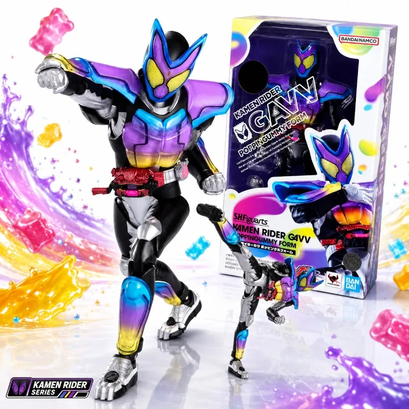 Фото Оригинальная фигурка Bandai SHF Kamen Rider Gavv Poppingummy Form Tamashii Nations, коллекционная модель аниме-персонажа №1