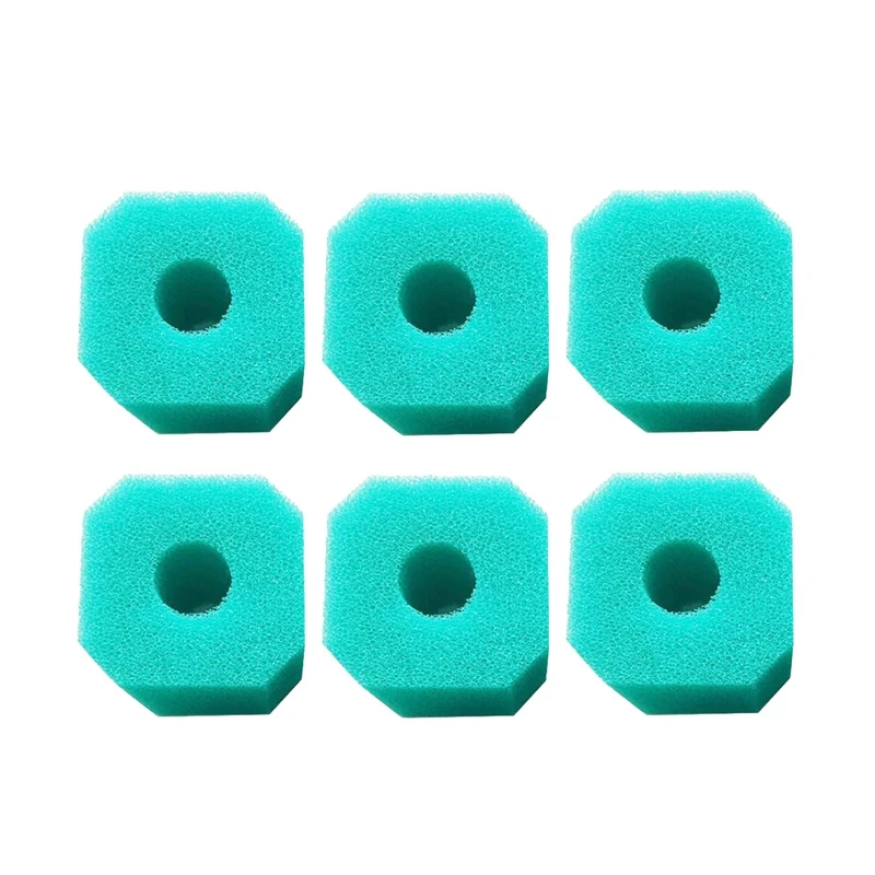 

6Pcs Foam Filters Sponge Hot Tub Spa Sponge Reusable Washable Sponge Replacement For V1 S1 Green