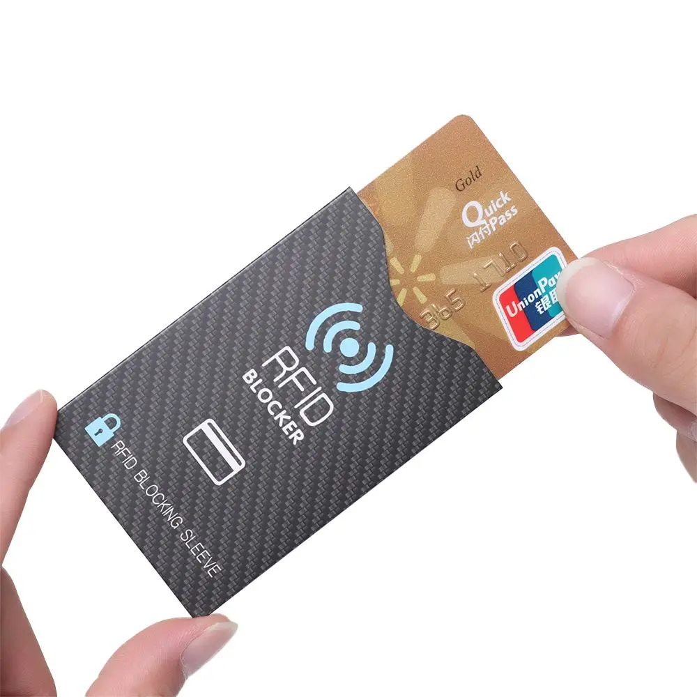 Фото 5 шт. Новые защитные чехлы для кредитных карт с блокировкой RFID, держатели для карт, защитные футляры №3